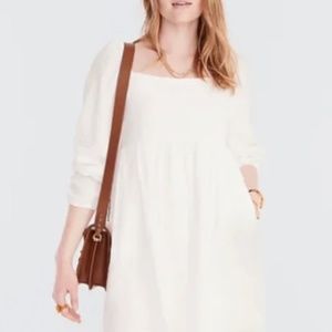 J. Crew Squareneck soft gauze dress with POCKETS!